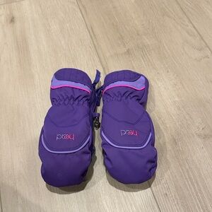 Head ski waterproof kids Small Purple Gloves